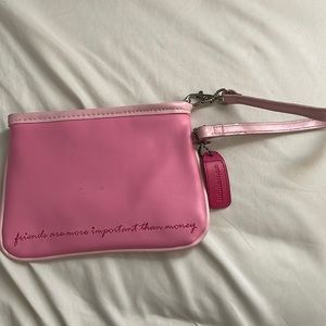 Pink wristlet